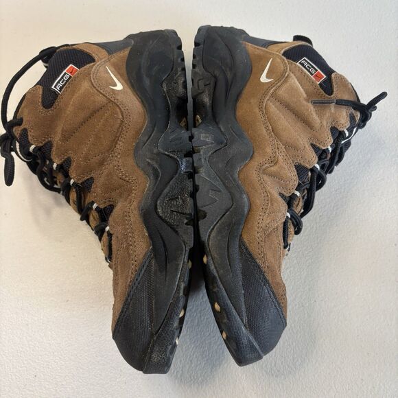 Vintage Nike ACG Suede Boots Shoes Hiking  Brown  965005-301 Men's 12 - Picture 5 of 13